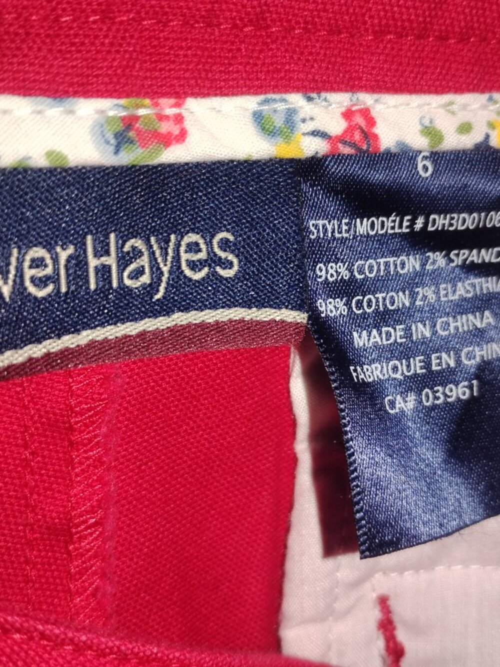 Denver Hayes Red Chino Casual Pants - Picture 3 of 5